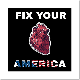 fix your heart america Posters and Art